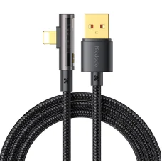 USB - Lightning prizma 90 fokos kábel Mcdodo CA-3510, 1.2m (fekete)