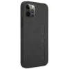AMG AMHCP12LDOLBK iPhone 12 Pro Max 6,7" fekete tok kemény tok bőrből forró bélyegzéssel thumbnail