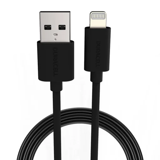 Lightning USB kábel Duracell 1m (fekete) - 1