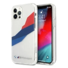 iPhone 12 Pro Max 6,7" átlátszó keménytok BMW BMHCP12LSKTGT Motorsport Tricolor tok