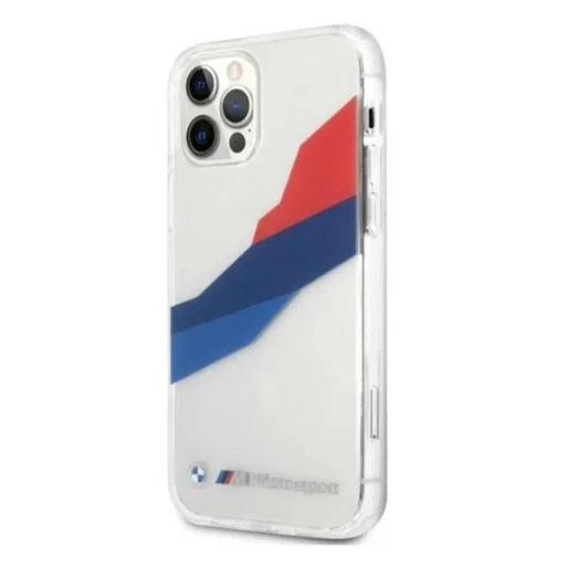  iPhone 12 Pro Max 6,7" átlátszó keménytok BMW BMHCP12LSKTGT Motorsport Tricolor tok - 2