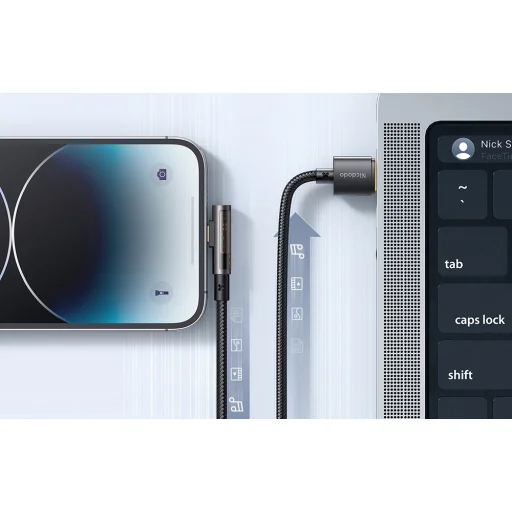 USB to lightning prism 90 fokos kábel Mcdodo CA-3511, 1,8m (fekete) - 7