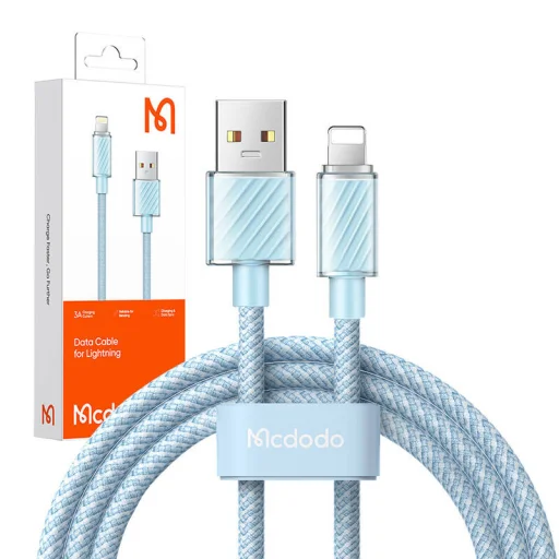 Cable USB-A - Lightning Mcdodo CA-3644, 2m (kék) - 3