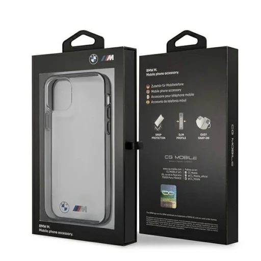  iPhone 12 Mini 5,4" átlátszó BMW BMHCP12SMBTOK Sandblast hardcase tok - 8