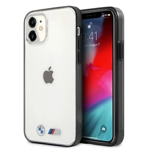  iPhone 12 Mini 5,4" átlátszó BMW BMHCP12SMBTOK Sandblast hardcase tok - 1