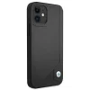 iPhone 12 Mini 5,4" fekete/black BMW BMHCP12SRCDPK hardcase Leather Deboss tok thumbnail