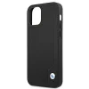  iPhone 12 Mini 5,4" fekete/black BMW BMHCP12SRCDPK hardcase Leather Deboss tok thumbnail