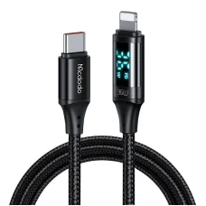 Mcdodo CA-1030 USB-C - Lightning kábel, 36W, 1.2m (fekete)