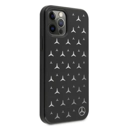 Mercedes MEHCP12MESPBK iPhone 12/12 Pro 6,1" fekete hardcase Silver Stars Pattern tok - 4