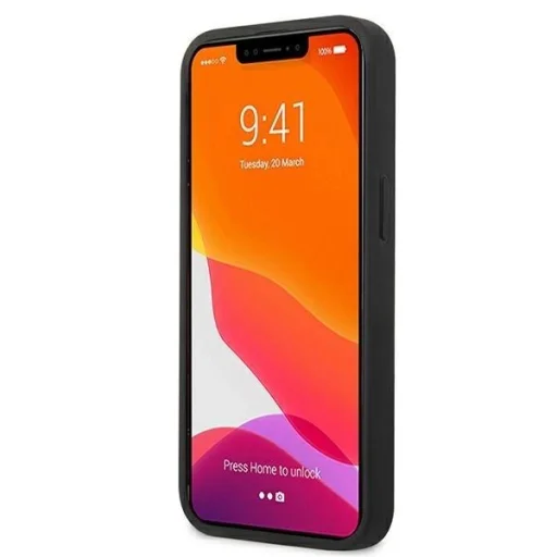 AMG AMHCP13SDOLBK iPhone 13 mini 5,4" fekete tok bőr dombornyomott - 5