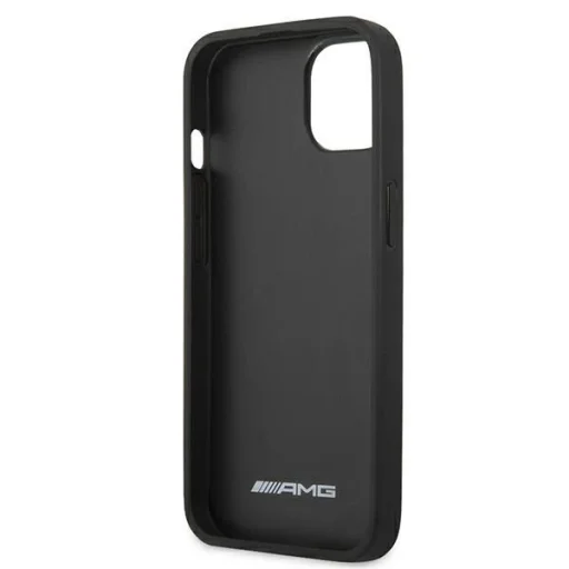 AMG AMHCP13SDOLBK iPhone 13 mini 5,4" fekete tok bőr dombornyomott - 7