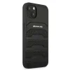 AMG AMHCP13SGSEBK iPhone 13 mini 5,4" fekete tok hardcase bőr dombornyomott vonalak thumbnail