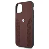  iPhone 11 Piros BMW BMHCN61RSPPR Kemény Bőr Curve Perforate tok thumbnail