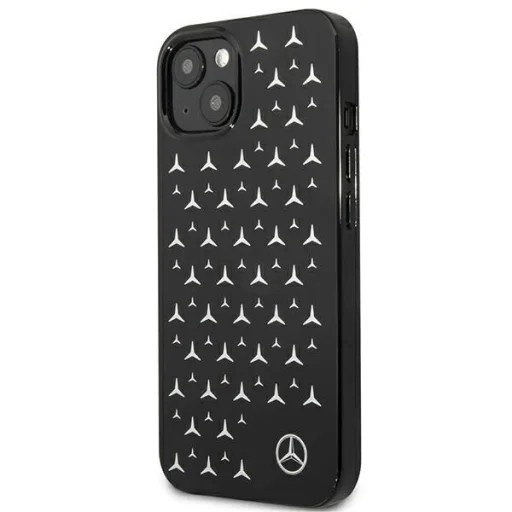Mercedes MEHCP13SESPBK iPhone 13 mini 5,4" fekete keménytok Silver Stars Pattern - 2