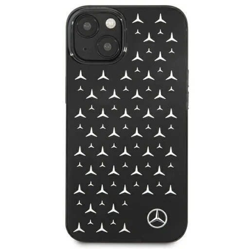 Mercedes MEHCP13SESPBK iPhone 13 mini 5,4" fekete keménytok Silver Stars Pattern - 3