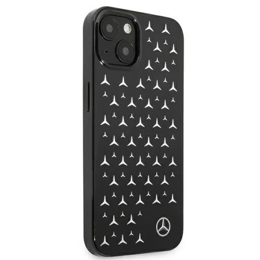 Mercedes MEHCP13SESPBK iPhone 13 mini 5,4" fekete keménytok Silver Stars Pattern - 4