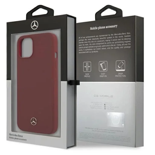 Mercedes MEHCP13SSILRE iPhone 13 mini 5,4" piros hardcase Silicone Line tok - 8