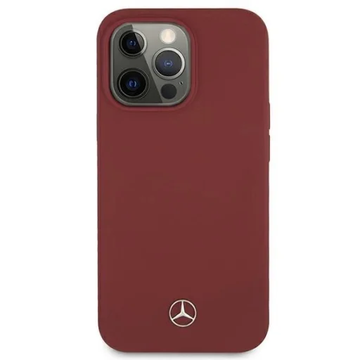 Mercedes MEHCP13XSILRE iPhone 13 Pro Max 6,7" piros hardcase Silicone Line tok - 3