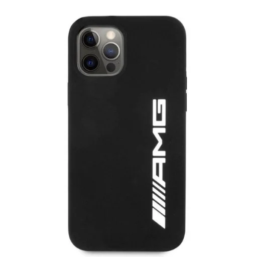 AMG Silicone Big Logo tok iPhone 12 Pro Max - fekete - 3