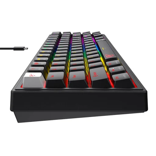 Havit KB874L Gamer Billentyűzet RGB (fekete) - 4