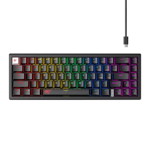 Havit KB874L Gamer Billentyűzet RGB (fekete) - 1
