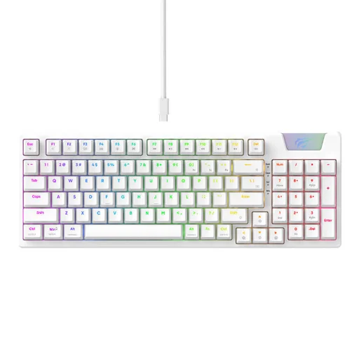 Havit KB885L gamer billentyűzet RGB (fehér) - 1