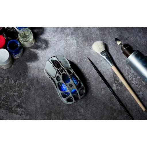  GravaStar Mercury M1 Pro Vezeték Nélküli Gamer Egér Harckopott Verzió Ezüst Köd + 4K Adóvevő - 8