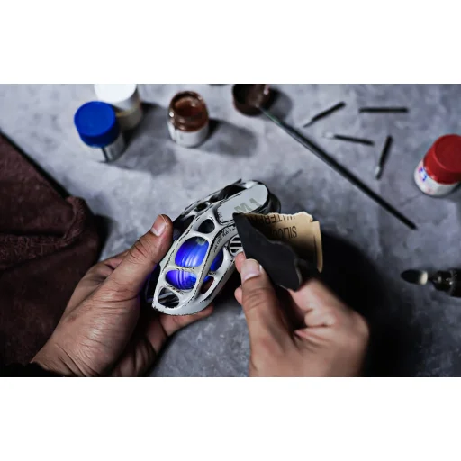  GravaStar Mercury M1 Pro Vezeték Nélküli Gamer Egér Harckopott Verzió Ezüst Köd + 4K Adóvevő - 9