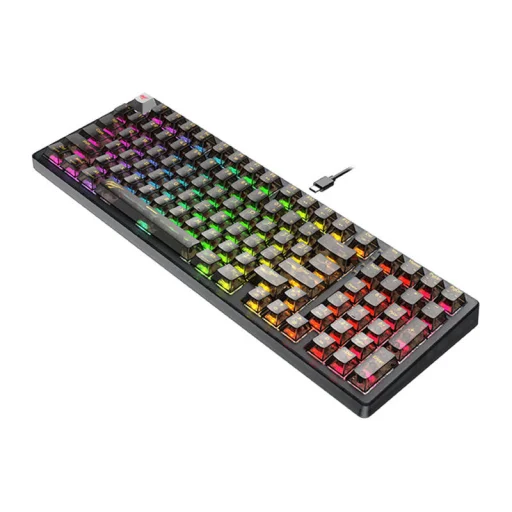 Mechanikus Gaming Billentyűzet Havit KB875L (Átlátszó/Fekete) - 3