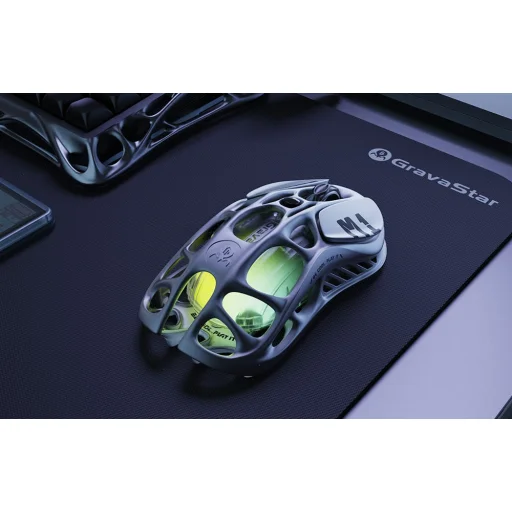 GravaStar Mercury M1 Pro Vezeték nélküli Gaming Egér Gunmetal Szürke - 4