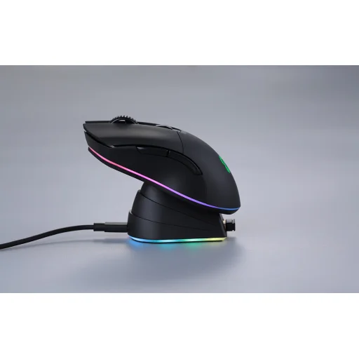 Dareu EM901X vezeték nélküli játék egér + töltőállomás RGB 2.4 G 600-6000 DPI (fekete) - 6
