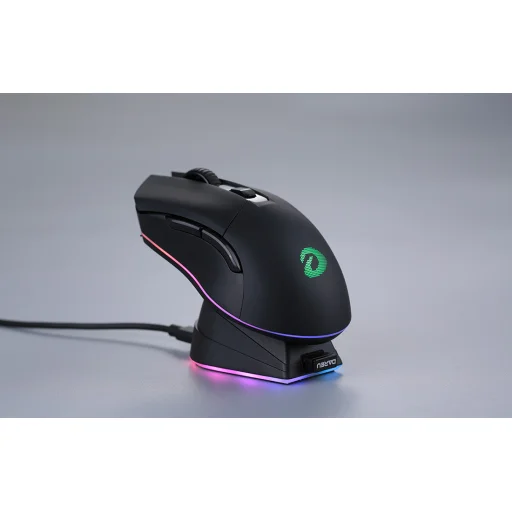 Dareu EM901X vezeték nélküli játék egér + töltőállomás RGB 2.4 G 600-6000 DPI (fekete) - 8