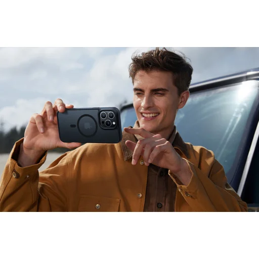 Torras Guardian-Mag tok iPhone 15 Pro-hoz (fekete) - 2