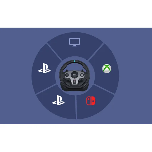 PXN-V9 Gaming kormány (PC / PS3 / PS4 / XBOX ONE / XBOX SERIES S&X / SWITCH) - 7