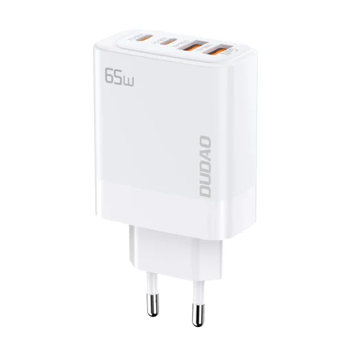 Dudao A65EU GaN hálózati töltő 2xUSB-A / 2xUSB-C PD 65W - fehér - 1
