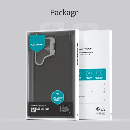 Nillkin Qin Book Prop tok Samsung Galaxy S24 Ultra barna - 10