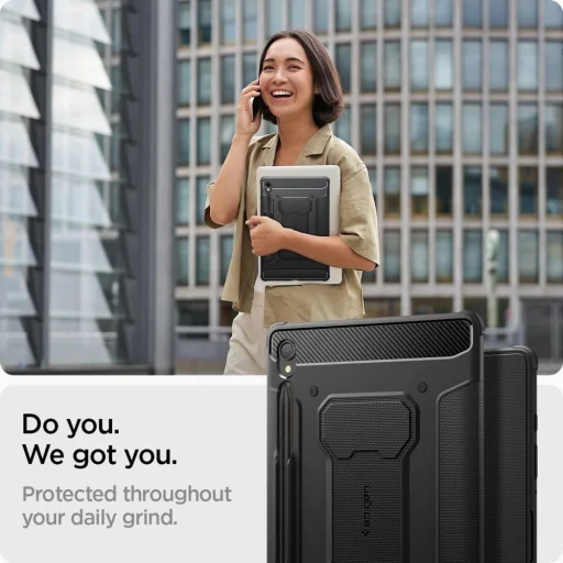  Galaxy Tab S9 11.0 X710 / X716B Fekete Spigen Rugged Armor "Pro" tok - 11