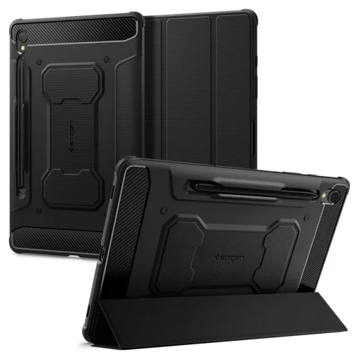  Galaxy Tab S9 11.0 X710 / X716B Fekete Spigen Rugged Armor "Pro" tok - 1