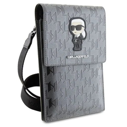 Karl Lagerfeld Bag KLWBSAKHPKG fliptok - ezüst Saffiano Monogram Ikonik - 3