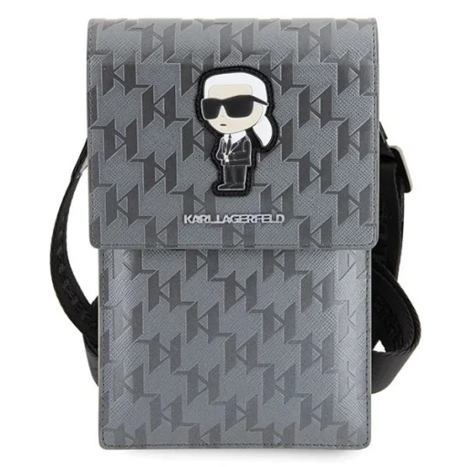 Karl Lagerfeld Bag KLWBSAKHPKG fliptok - ezüst Saffiano Monogram Ikonik - 2