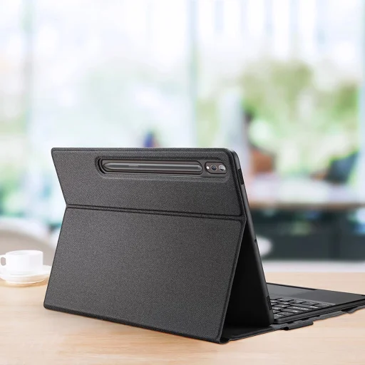 Dux Ducis Bluetooth Keyboard tok (TK Series) Samsung Tab S9 Plus / S9 FE Plus - Fekete - 4