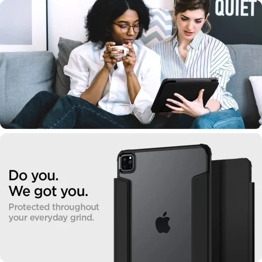  iPad Pro 11 2020 / 2021 / 2022 Fekete Spigen Ultra Hybrid Pro tok - 12