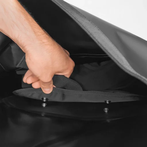 Wozinsky vízálló hátizsák kerékpár csomagtartóhoz, 2 az 1-ben 23l, piros (WBB31RE) - 11