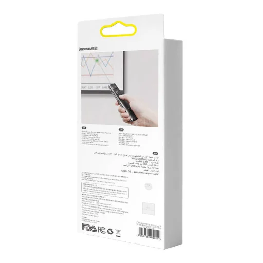 Baseus Orange Dot Multifunkcionális távirányító prezentációkhoz (szürke) - 10