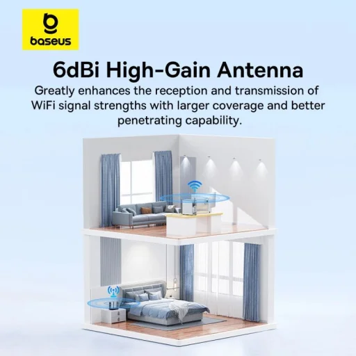 Baseus BS-OH171 150Mb/s USB hálózati kártya - fekete - 13