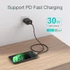 Choetech IP0039 USB-C / Lightning MFi kábel, 1.2m hosszú - fekete - 5