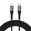 Choetech IP0039 USB-C / Lightning MFi kábel, 1.2m hosszú - fekete - 1
