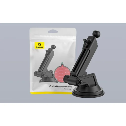 Base tapadókoronggal a Baseus Milky Way Pro autós telefontartóhoz - fekete - 7