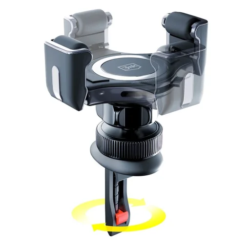 3mk Memo Hug autós telefontartó szellőzőre - fekete - 3