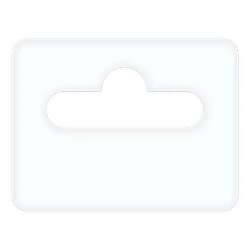 Euro akasztó 35mm x 47mm gumiragasztóval 1000 db/tekercs (0.35 fólia) - 1